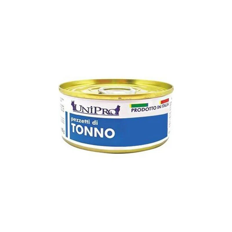 Unipro Pezzetti Di Tonno Cibo Umido Per Gatti Adulti Scatoletta 85g
