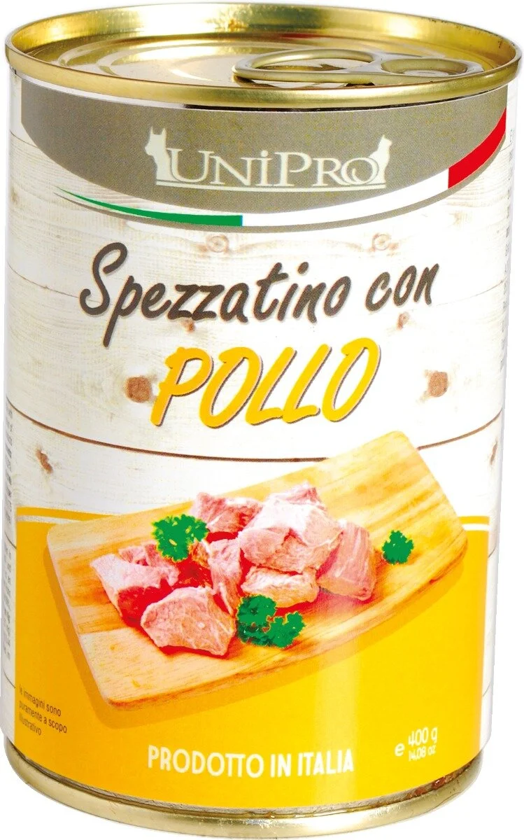 Unipro Spezzatino Con Pollo Cibo Umido Per Cani Adulti Barattolo 400g