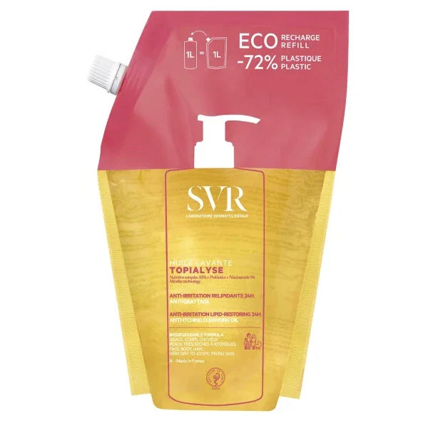 SVR Topialyse Huile Lavante Ricarica Detergente Corpo Anti Prurito 1L