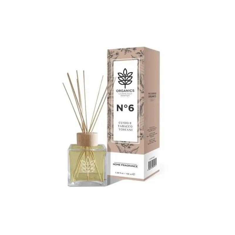 Organics Cosmetics Home Fragrance N°6 Cuoio E Tabacco Toscani 100ml
