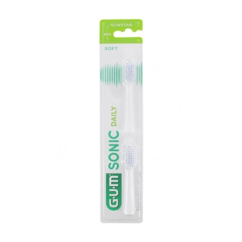 Gum Sonic Daily Soft testine di ricambio 2 pezzi
