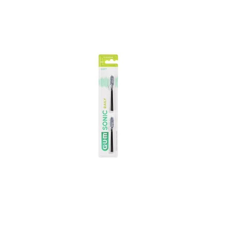 Gum Sonic Daily Black testina di ricambio 2 pezzi