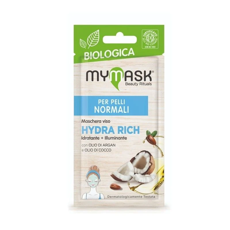 MyMask Biologica Maschera Viso Hydra Rich 1 Pezzo