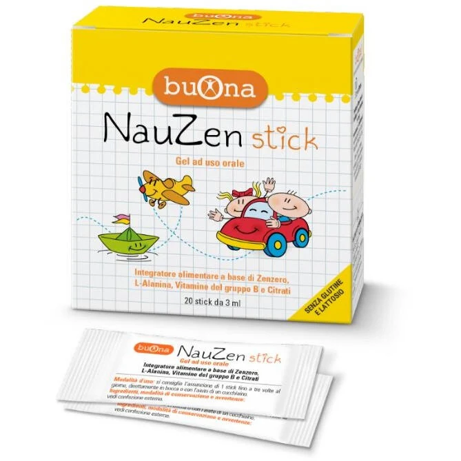 Buona Nauzen Stick integratore alimentare bimbi utile per la funzione digestiva antinausea 20 stick