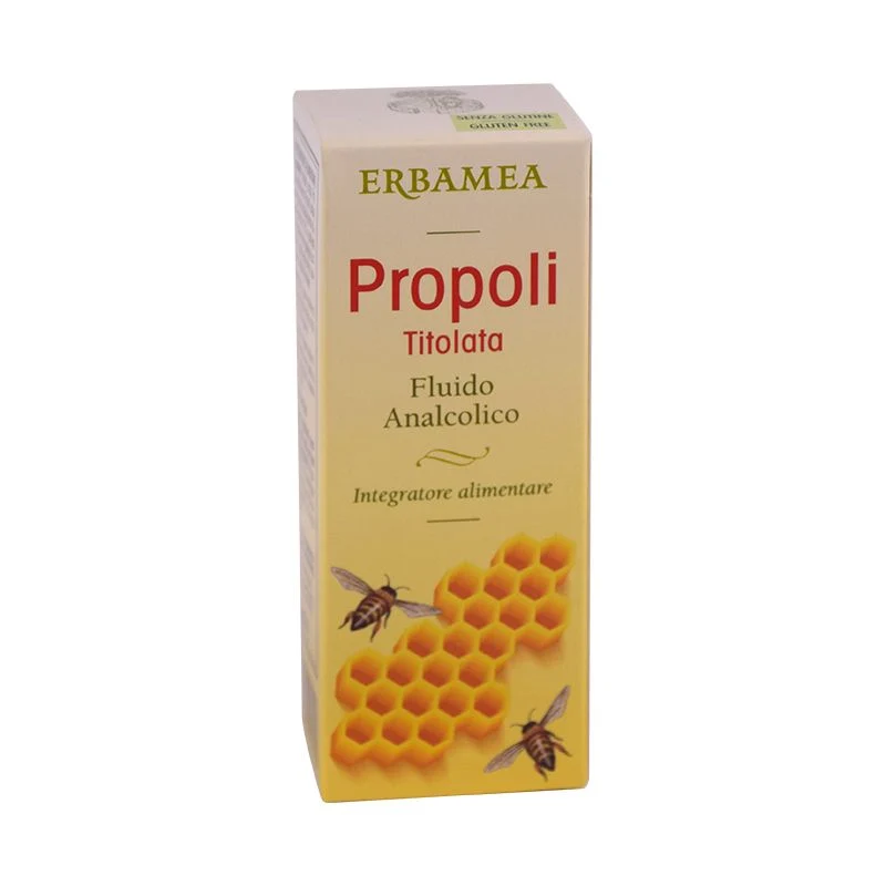 Erbamea Propoli Titolata Fluido Analcolico per il benessere della gola e delle vie respiratorie 30ml