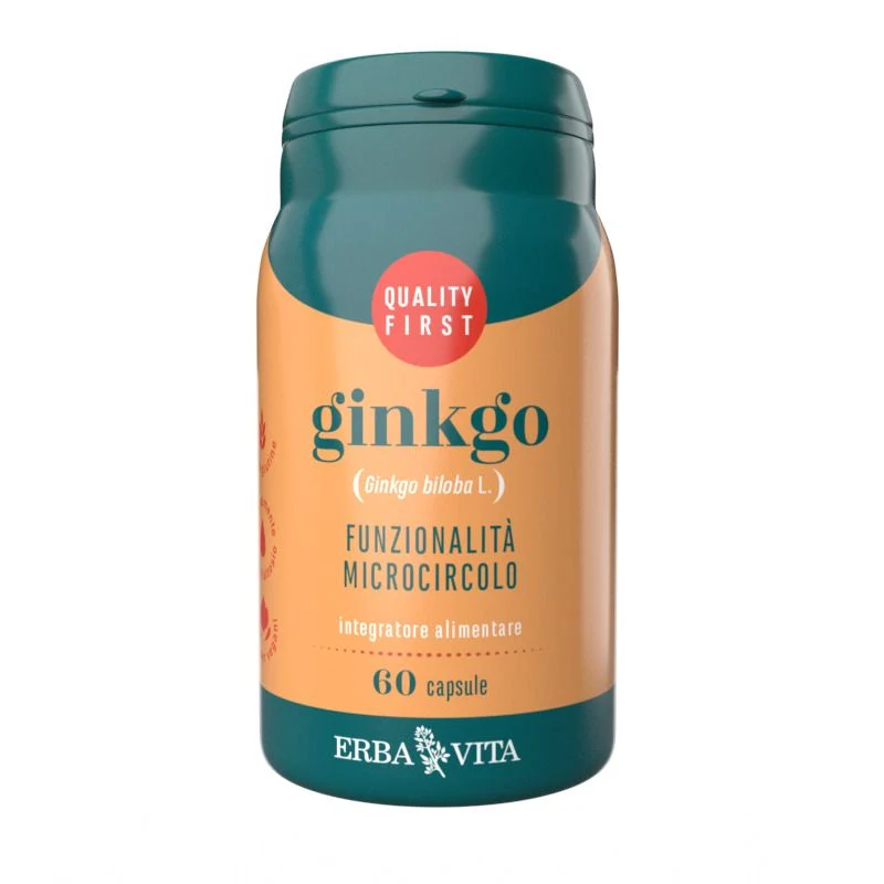 Erba Vita Ginkgo per la funzionalità del microcircolo 60 capsule