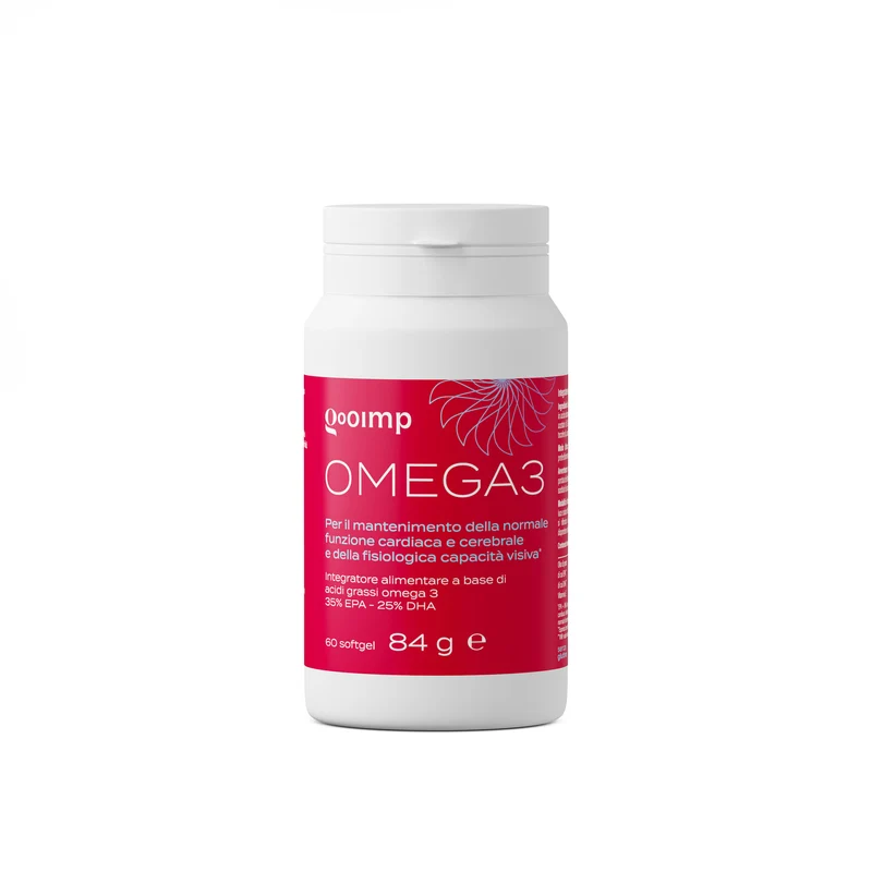 GOOIMP Omega 3 per il supporto delle funzioni cardiaca cerebrale e visiva 60 softgel