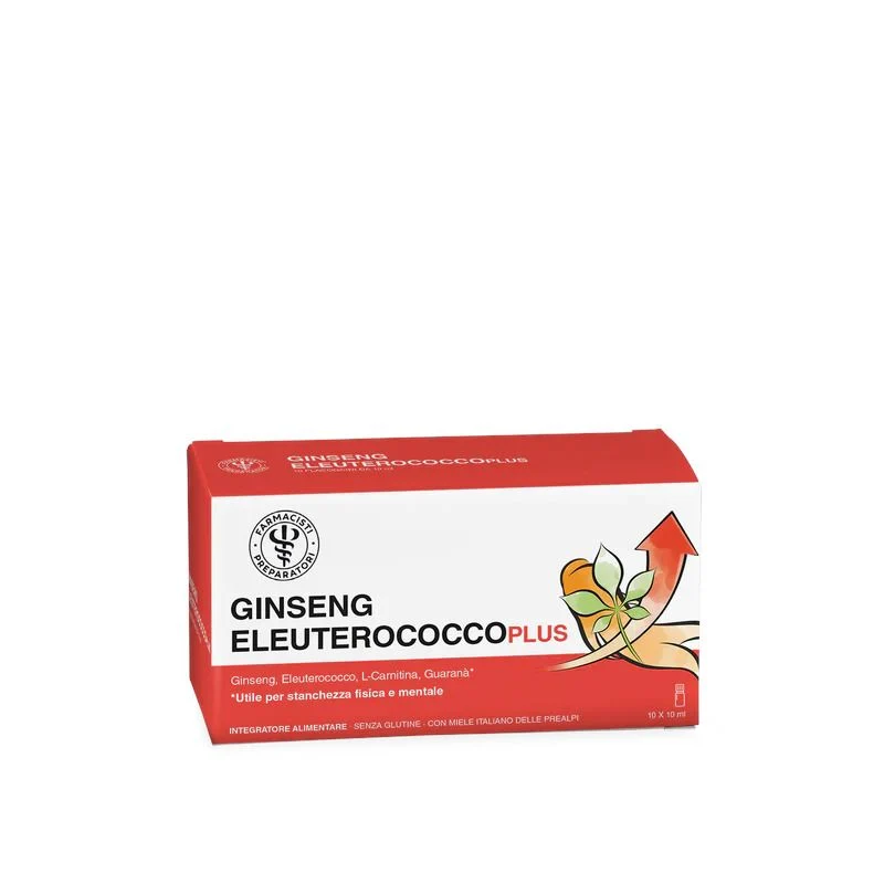 Amicafarmacia Ginseng e Eleuterococco per la stanchezza fisica e mentale 10 flaconcini