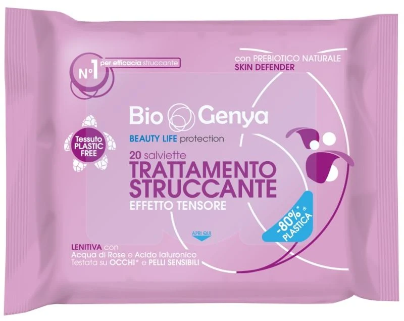 Biogenya Beauty Life trattamento struccante 20 salviette effetto tensore