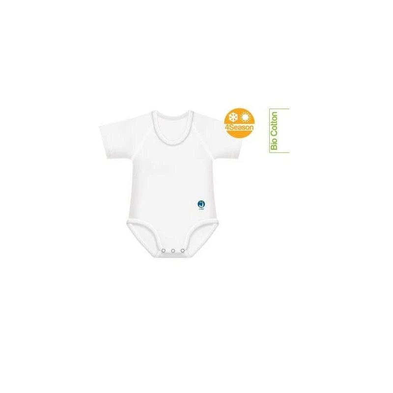 Colpharma J Bimbi Bio Cotton body 4 season 0-36m colore bianco