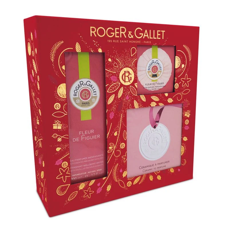 Roger&Gallet Cofanetto Fleur de Figuier Acqua Profumata 100ml + Saponetta 50g + ceramica