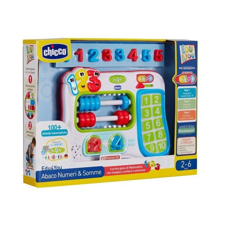 Chicco Edu4You Abaco Numeri & Somme 2-6 anni