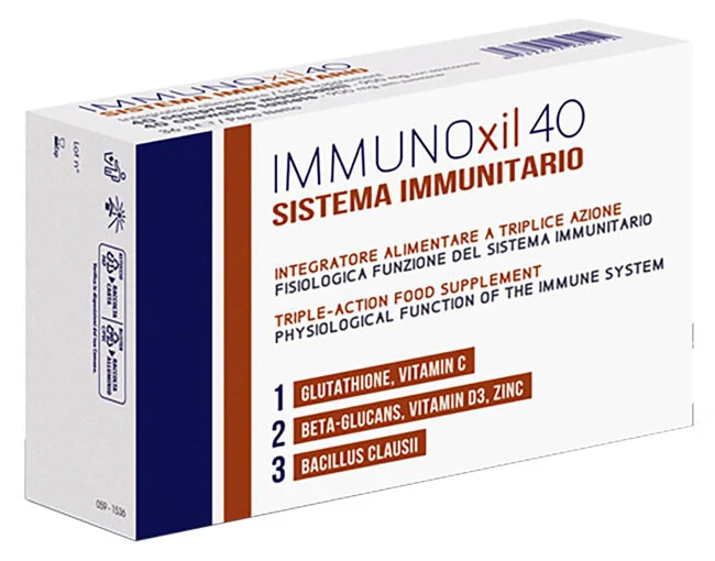 Immunoxil 40 per il sistema immunitario 40 compresse masticabili gusto arancia e miele