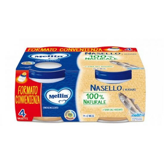 Mellin omogeneizzato nasello 4x80g