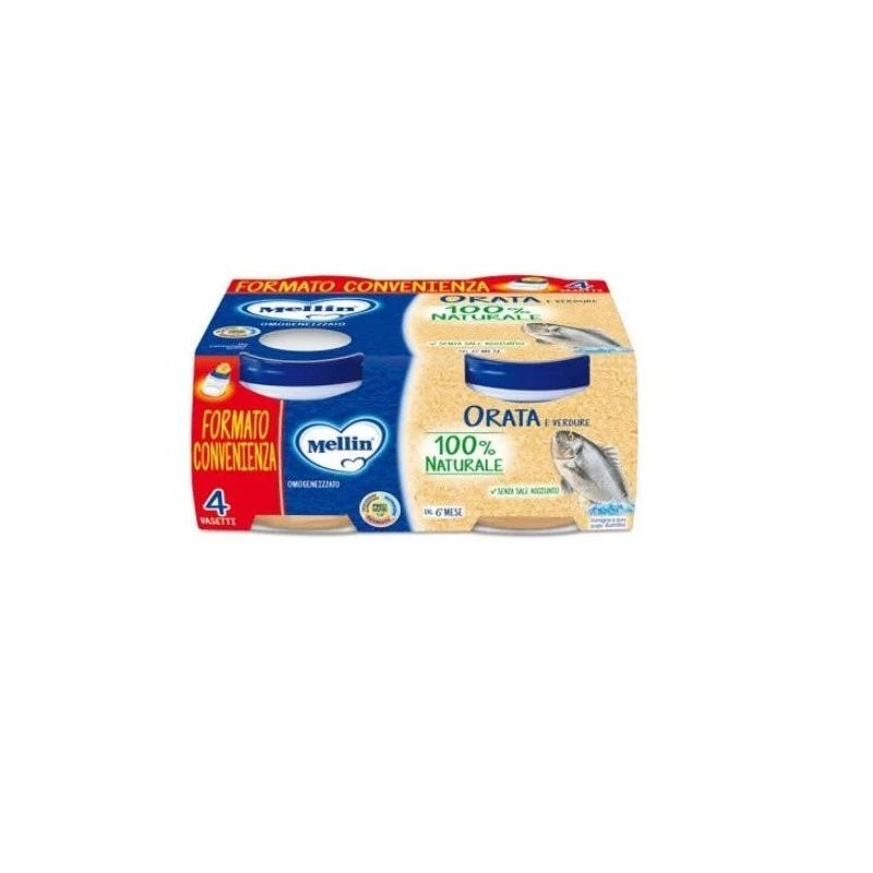 Mellin Omogeneizzato Orata/Verdure 4x80g 6MEsi+