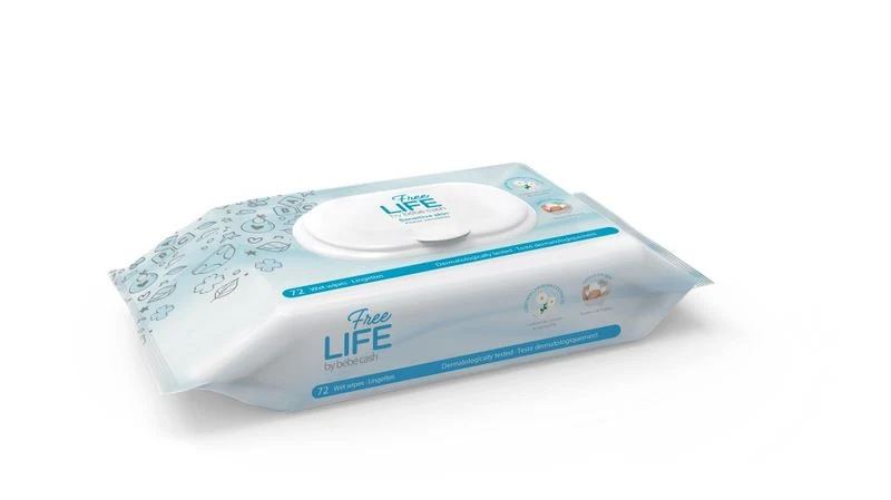 Bebecash Freelife Sensitive Skin salviettine per neonati 72 pezzi