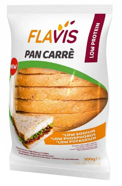 Flavis Pan Carrè pane bianco aproteico a fette 300g