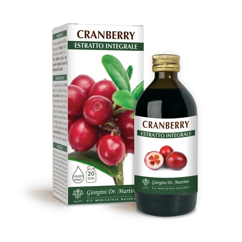 Dr. Giorgini Cranberry Estratto Integrale favorisce il drenaggio 200ml
