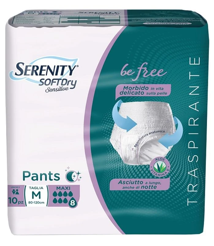 Serenity Pants Be Free Maxi mutandina per incontinenza taglia M 10 pezzi