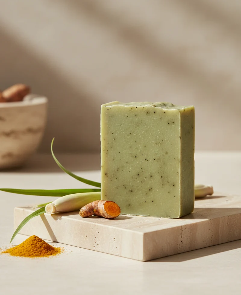 Turmeric & Lemongrass Soap Bar – 110 g.