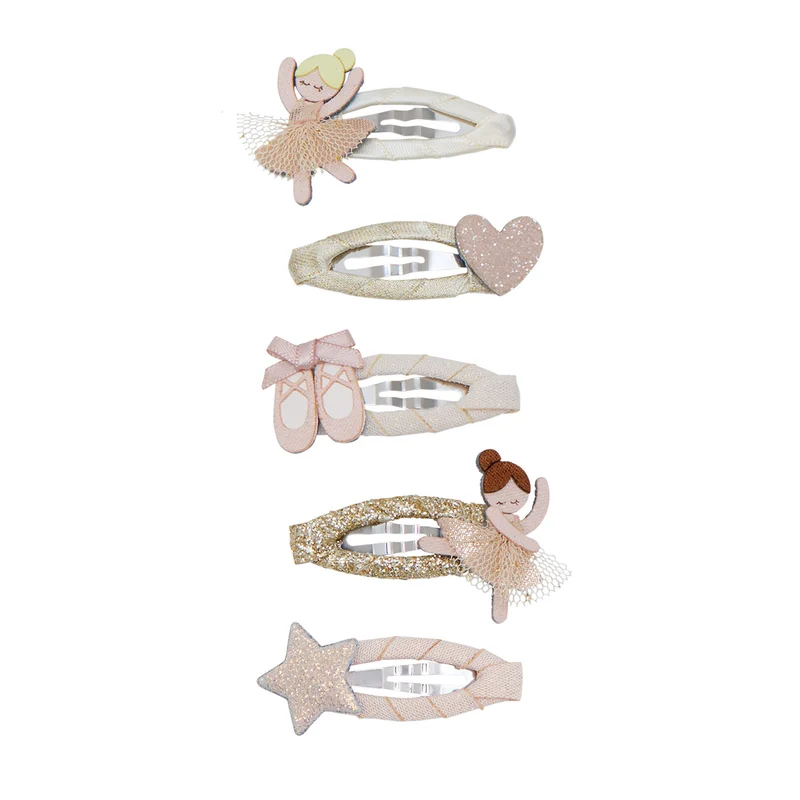 Mimi & Lula - 5-pack Mollette fermacapelli Clic Clacs - Ballerina