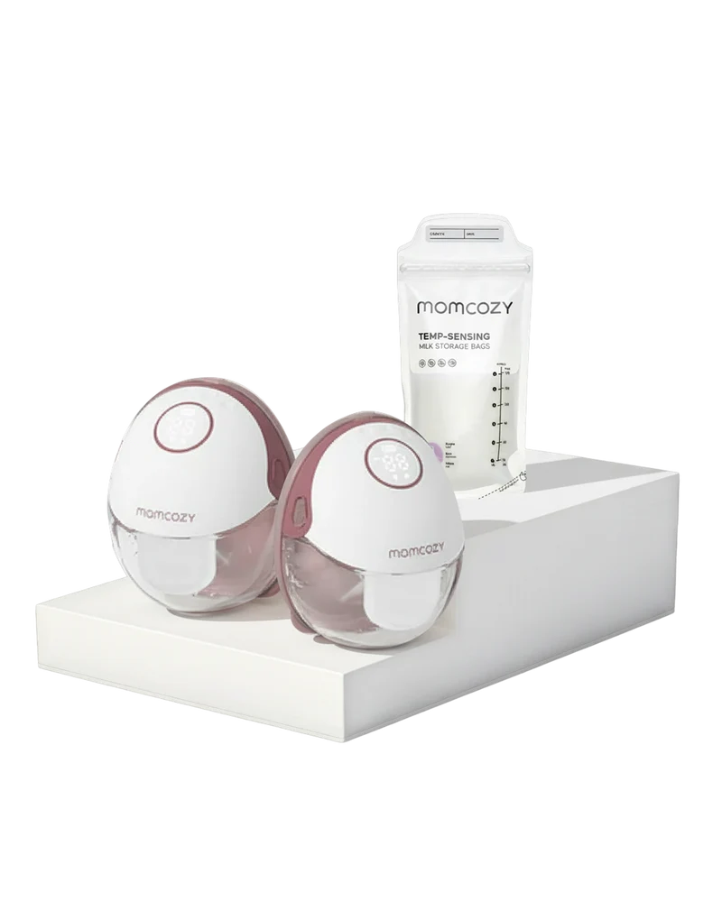 On-the-Go Pumping Bundle: Mobile Style™ Breast Pump | M6 + 120 Breastmilk Storage Bags