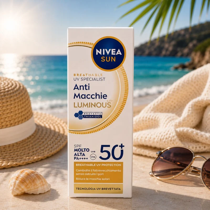 NIVEA SUN UV FACE SPECIALIST ANTI-MACCHIE LUMINOUS630 SPF 50+ – Fluido Viso 40ml