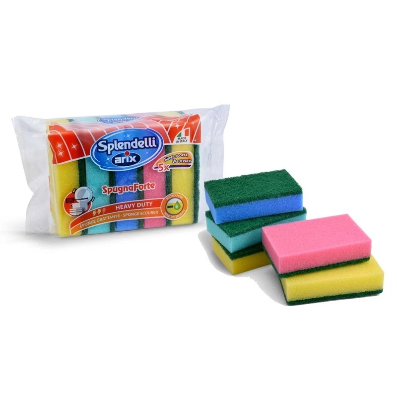 Arix Spugna abrasiva 5 pz colorate