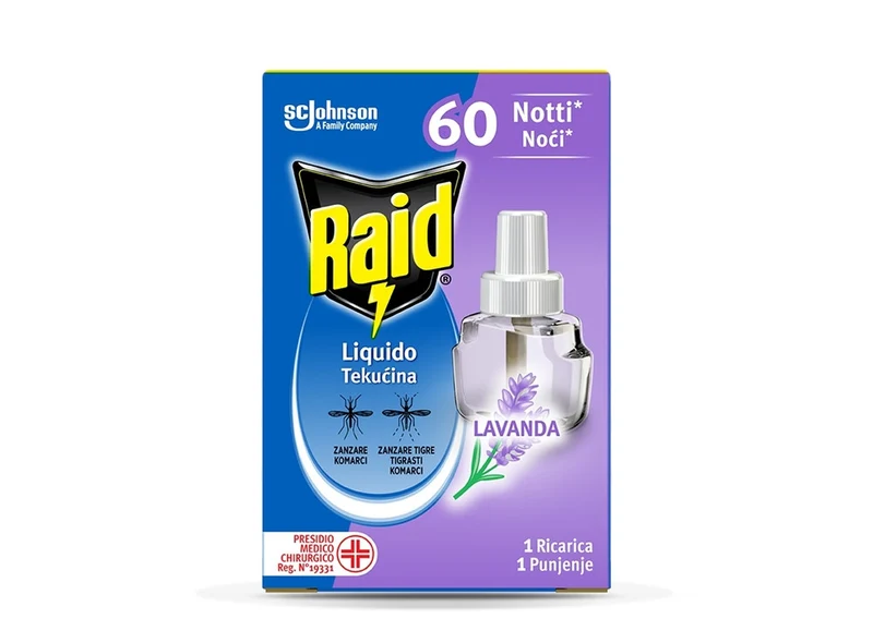 Raid Liquido Ricarica Lavanda 60 Notti