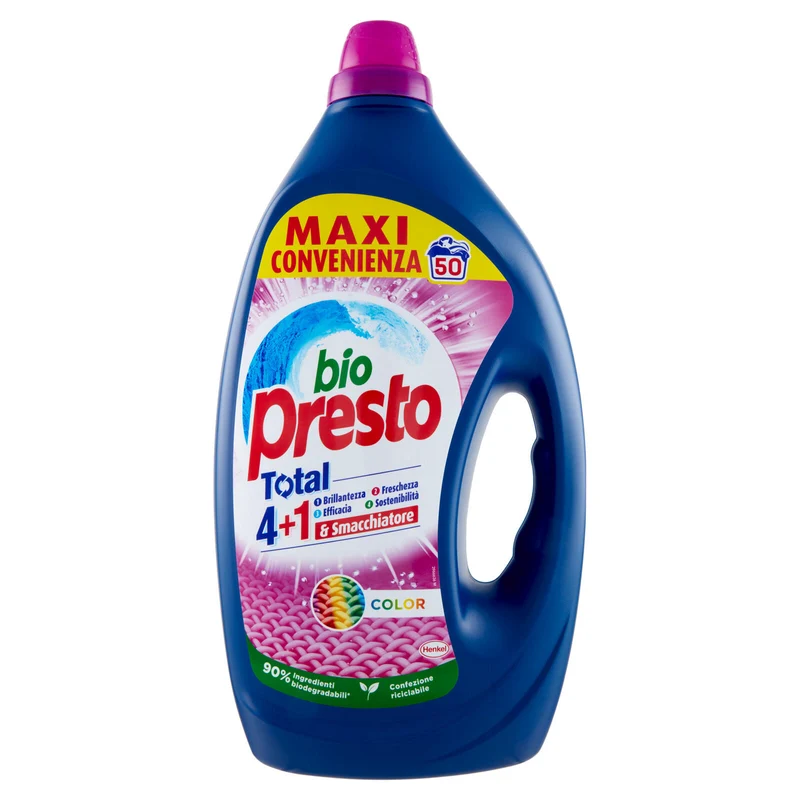 BIO PRESTO Liquido Color 50 Lavaggi 2.250 ml