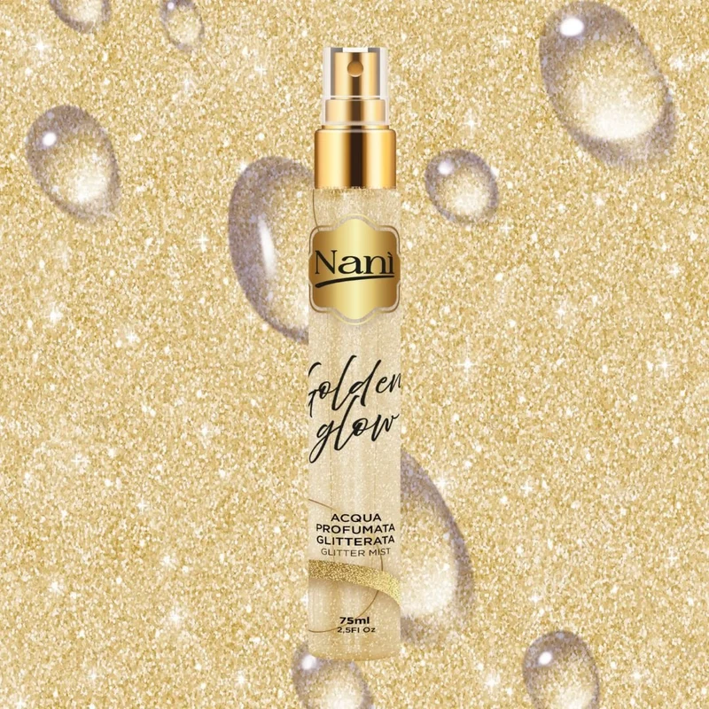 NANÌ GOLDEN GLOW – Acqua Profumata Glitterata 75ml