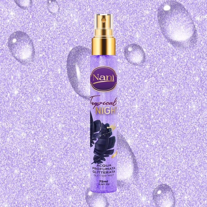 NANÌ TROPICAL NIGHT – Acqua Profumata Glitterata 75ml