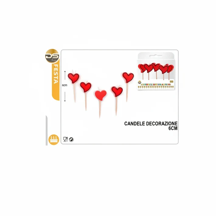 Dz Party Candeline Decorative 6Cm 5Pz