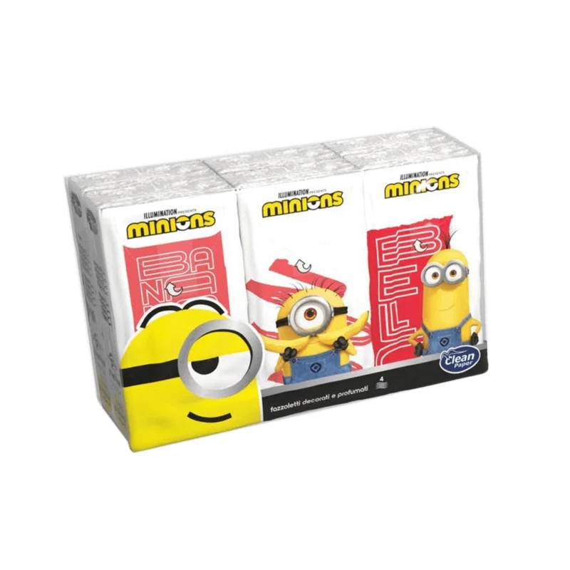 Clean Paper Minions Fazzoletti 4Veli Pz6