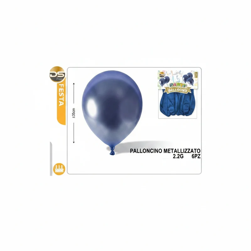 Dz Party Palloncini Metallizzato 2.2G Blu