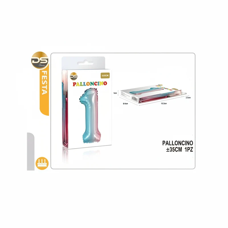 Dz Party Palloncino Multicolore Forma 1