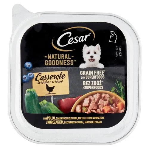 Cesar Natural Goodnes Pollo Verdure Mirtillo