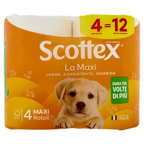 Scottex Carta Igienica Maxi 4 Rotoli