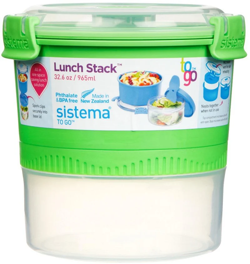 Sistema® P/Pranzo Pp ToGo 2P Stack 0,9 L