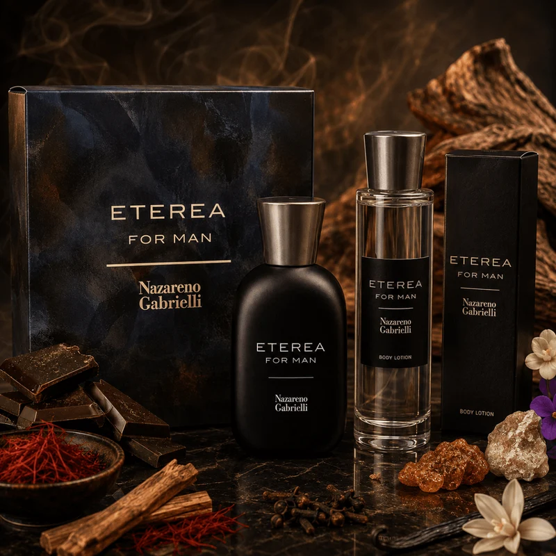 Nazareno Gabrielli COFANETTO ETEREA For Man | Eau De Parfum 100ml + Body Lotion 400ml