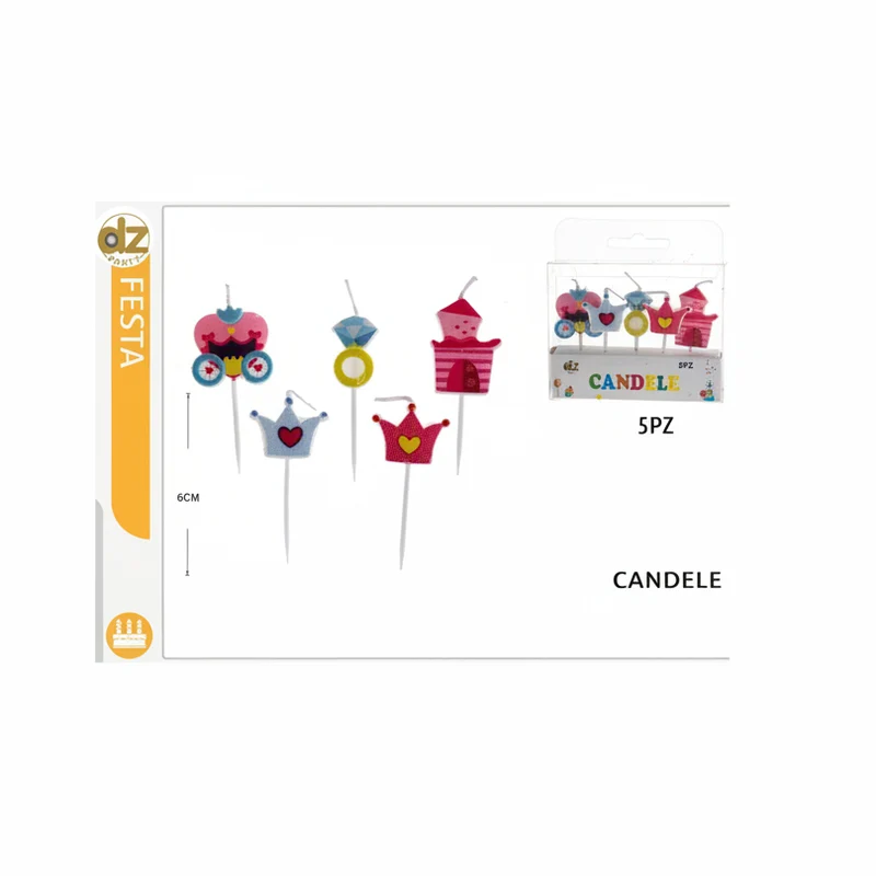 Dz Party Candele Principessa 5Pz