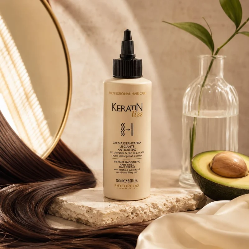 PHYTORELAX KERATIN LISS -CREMA ISTANTANEA LISCIANTE ANTICRESPO con cheratina & olio di avocado