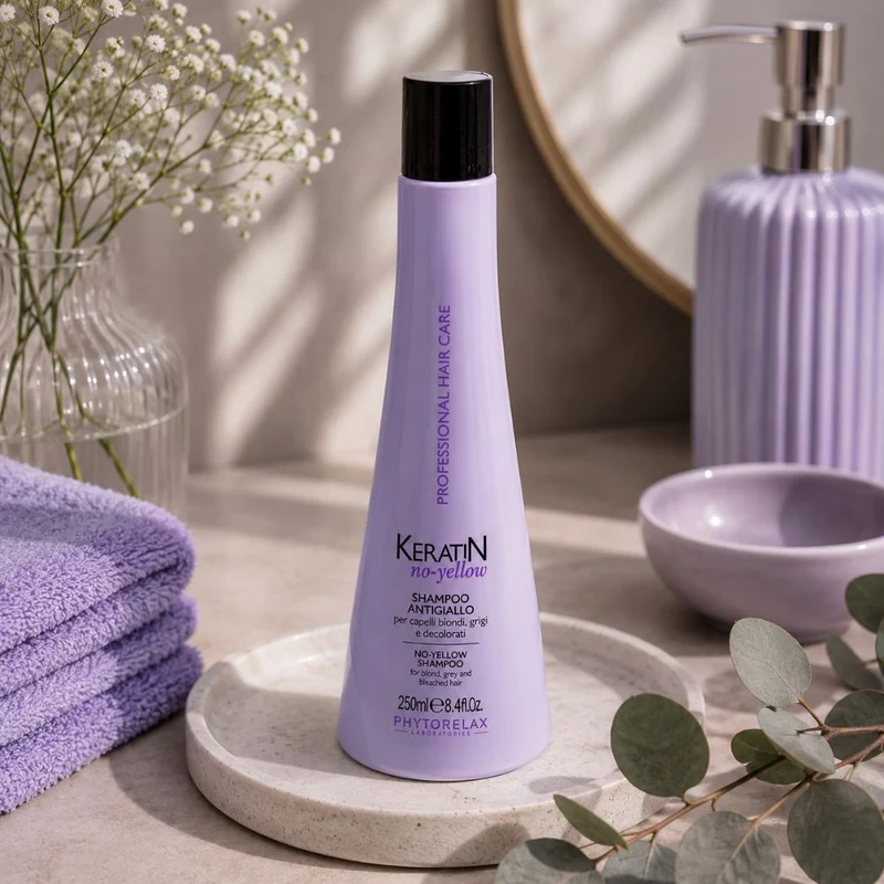 PHYTORELAX NO YELLOW - SHAMPOO ANTIGIALLO per capelli biondi, grigi e decolorati