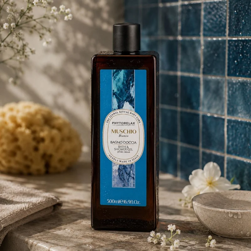PHYTORELAX - MUSCHIO BIANCO BAGNO DOCCIA con fragranza di Muschio Bianco