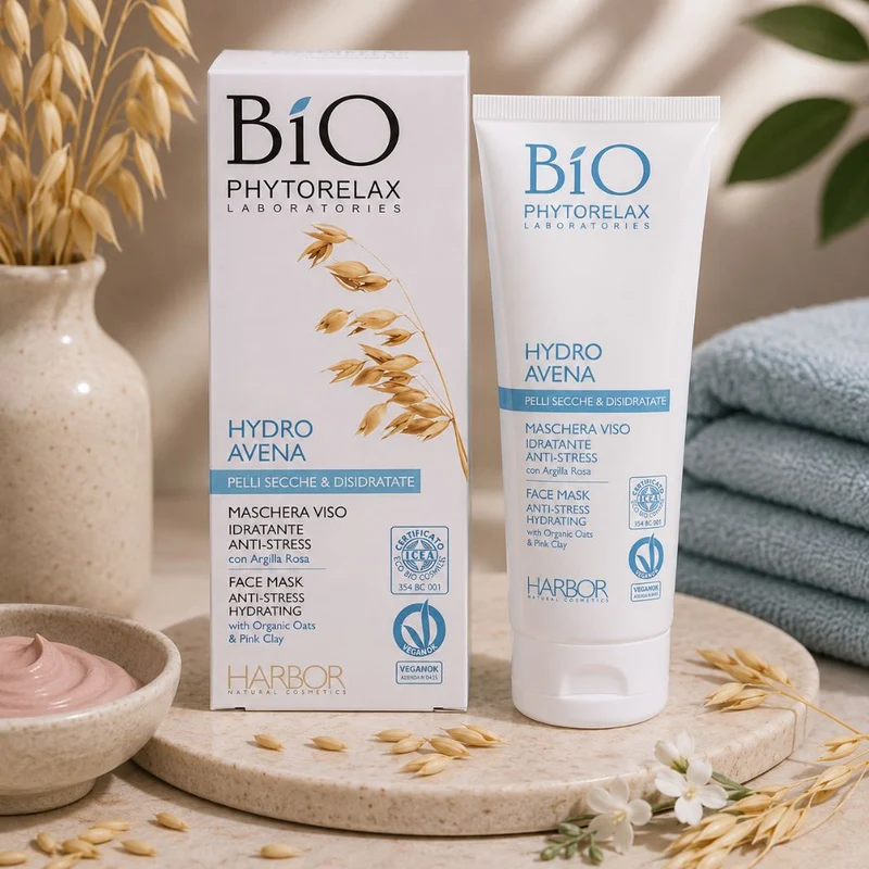 PHYTORELAX - MASCHERA VISO IDRATANTE ANTI-STRESS con Argilla Rosa