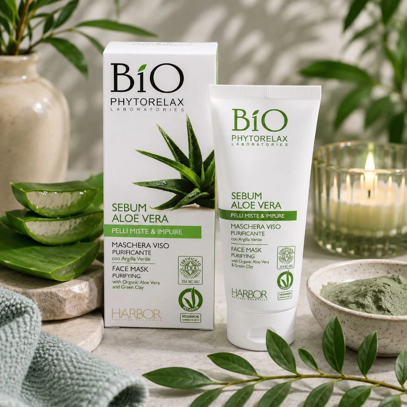 PHYTORELAX - MASCHERA VISO PURIFICANTE con Argilla Verde