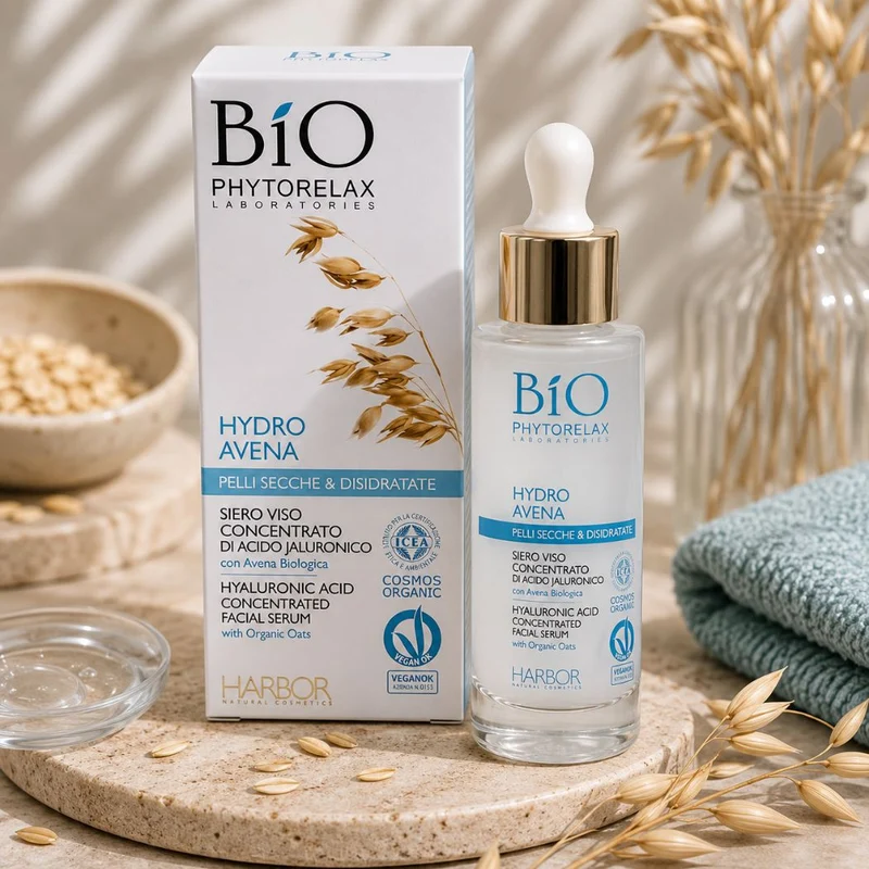 PHYTORELAX - SIERO VISO CONCENTRATO DI ACIDO JALURONICO con Avena Biologica