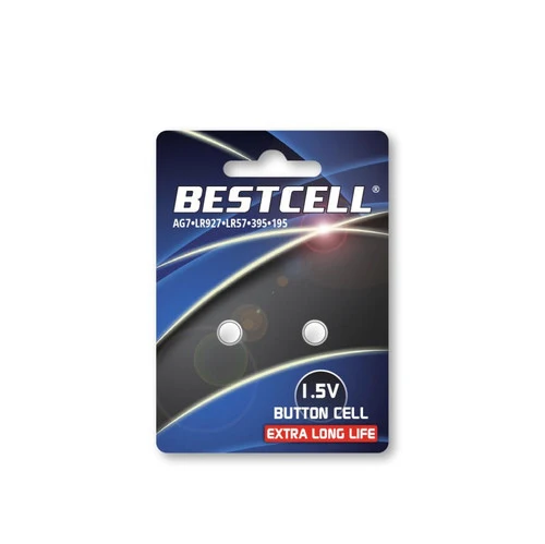 Bestcell Pile bottone alkaline AG7 1.5V 2 pz
