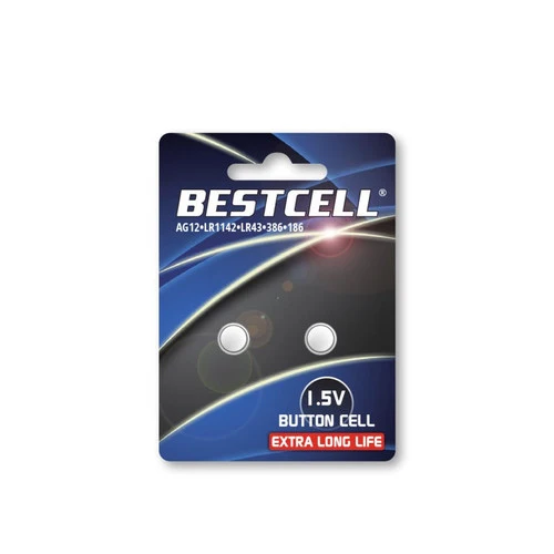 Bestcell Pile bottone alkaline AG12 1.5V 2 pz