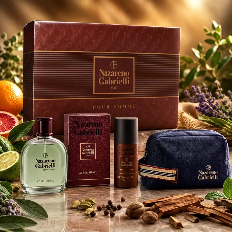 COFANETTO POUR HOMME - After shave da 100ml + Deo 150ml + Borsello